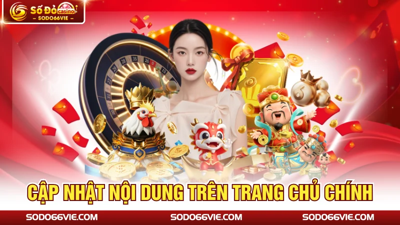 Cập nhật nội dung trên trang chủ chính